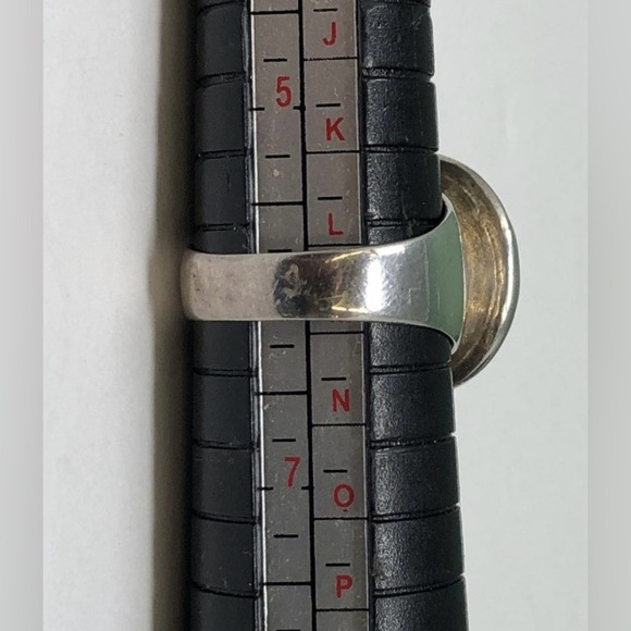 Vintage Silpada Hammered Sterling Silver Coin Leaf Ring - Picture 5 of 10